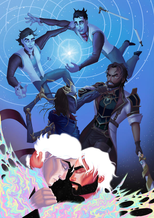 Jayce and Viktor from Arcane, displaying their evolution together